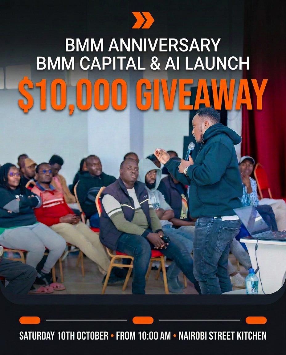 BMM Anniversary — BMM Capital Launch — Saturday, 10th October, Starts 10:00 AM, Nairobi Street Kitchen, Nairobi